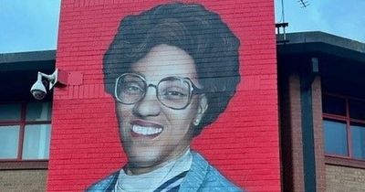 Huge mural commemorating Betty Campbell completed at school where she was head teacher