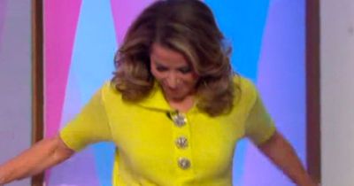 Natasha Kaplinsky stumbles live on Loose Women as stars rush to check she's OK