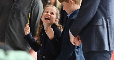 Princess Charlotte's 'sassy reaction' when aide tries to take a well-wisher's gift