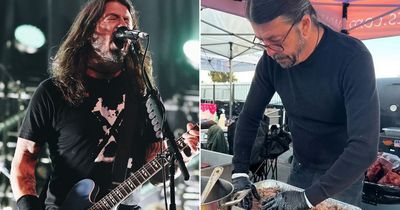 Foo Fighters' Dave Grohl BBQs for 450 homeless people on 16 hour shift at shelter