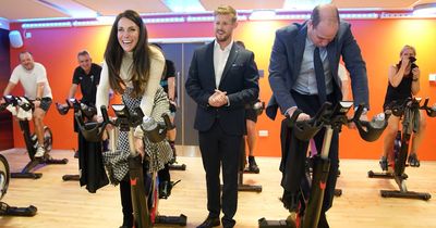 Kate Middleton beats Prince William in gruelling spin race - and he looks destroyed