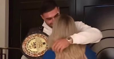 Tommy Fury's sweet whispered words to Molly-Mae as they're reunited after 3 weeks apart