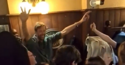 Peter Crouch spotted belting out 'Fields of Athenry' in Dublin pub