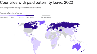 Majority of countries guarantee paid paternity leave — but not the U.S.