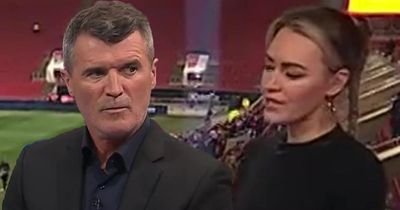 Laura Woods left speechless with Roy Keane's "sexy" comment during ITV coverage