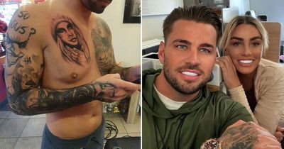 Carl Woods gets huge tattoo tribute to ex Katie Price on his chest amid reunion speculation