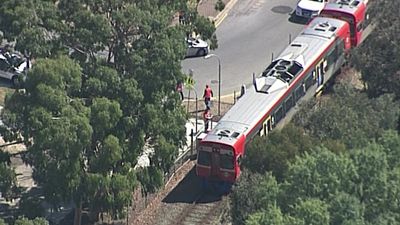 Pedestrian hit at East Grange Railway Station in Adelaide's west, a day after child struck