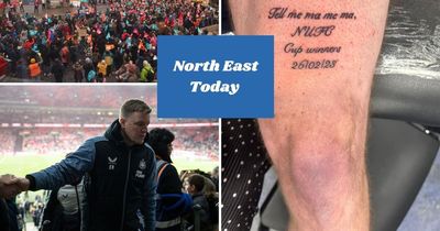 North East Today: Striking teachers hold huge Newcastle rally and Cramlington dad on 'NUFC cup winners' tattoo