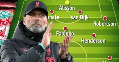 Liverpool predicted line-up as two Reds stars face late fitness tests vs Wolves