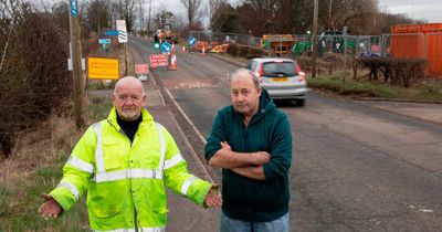 Raging neighbours furious at 18 mile detour to get a pint of milk after road closes for weeks