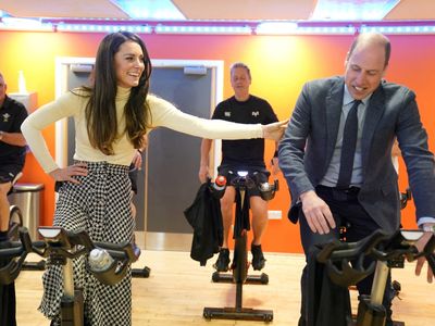 Kate beats William in endurance test during spin class while wearing high heels