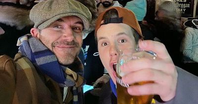 David Beckham and son Cruz pictured enjoying pints in Dublin