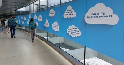 Dublin Airport bids farewell to famous Terminal 1 washing line and cloud graphics