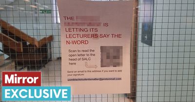 Protesting student left 'crying' after university lecturer 'used N-word several times'