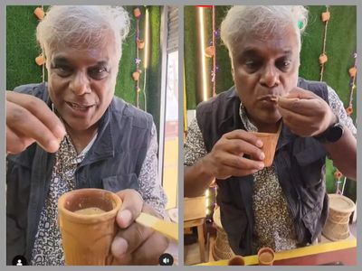 Ashish Vidyarthi tries 'rasgulla chai' in Kolkata; fans call it ‘ghor apradh’ – WATCH video