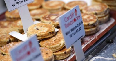 The world-famous Welsh cake market stall where people have been queueing up every lunchtime for over ten years