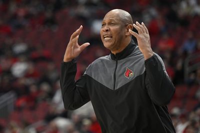 A dog pooped on the court during the halftime show, perfectly summing up the Louisville men’s basketball season