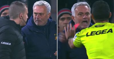 Jose Mourinho hit with ban as new footage of sending off emerges of explosive outburst