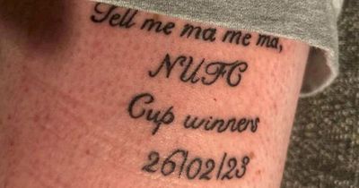 Newcastle United fan got premature celebratory tattoo - and then his team lost