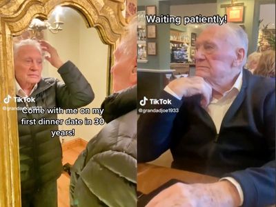 Viewers support grandfather who shares himself getting ready for first date in decades - before being stood up