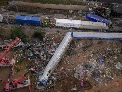 Greek prime minister says 'human error' caused a train collision that left 43 dead