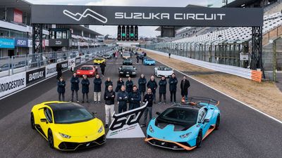 Lamborghini Sets World Record For Largest Lambo Parade With 251 Cars At Suzuka