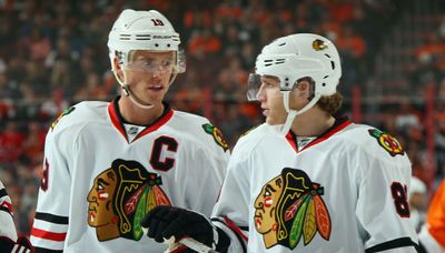 Patrick Kane and Jonathan Toews — apart now and together forever