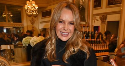 Amanda Holden beams alongside rarely-seen mum as they pose in chic outfits on night out