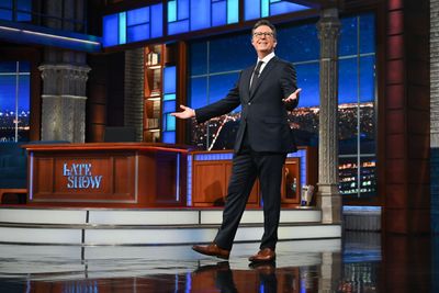 Colbert jabs at "de-wokeified" Disney