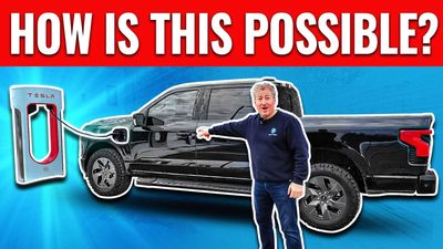 We Charge A Ford F-150 Lightning With Tesla's Magic Dock