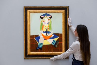 ‘Joyful’ portrait of Picasso’s daughter Maya sells at auction for over £18m