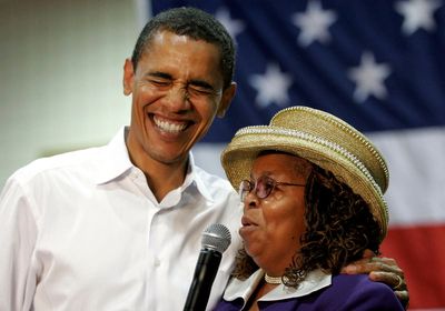 Obama praises woman behind 'Fired up' chant as she retires