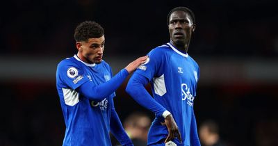 Everton next six matches after Arsenal defeat compounds relegation fears