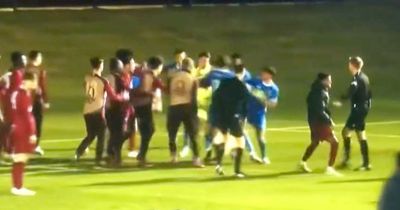 Luis Diaz's brother misses penalty to spark Liverpool brawl as young Reds star bloodied