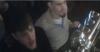 Pair of men with moustaches and goatees bought drinks with counterfeit money