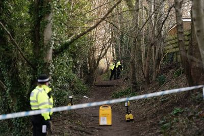 Police continue their search of area where baby’s remains were discovered
