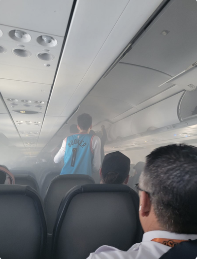 Passenger helps crew put out fire on flight after vape battery catches alight