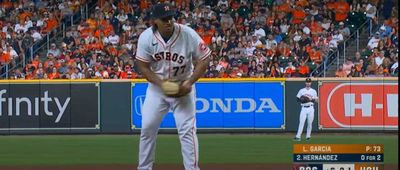 The Astros’ Luis Garcia changed his quirky ‘rock-the-baby’ windup thanks to MLB’s balk rule emphasis