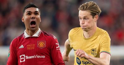 Frenkie de Jong sends Casemiro message after topping Man Utd's six-man transfer shortlist
