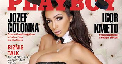 X Factor reject Chloe Mafia's fame goes global as she poses nude for Slovakian Playboy shoot