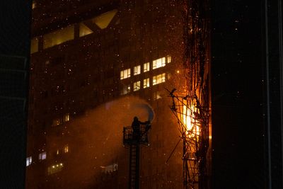 Fire breaks out at site in Hong Kong's shopping district