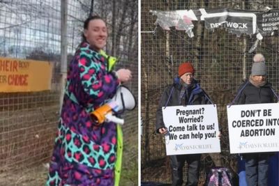 Glasgow activists drown out hospital abortion protesters with Lizzo hit