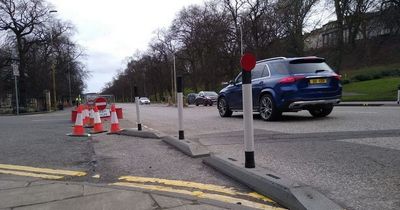 Edinburgh cycle lane bollards to be reinstated again weeks after they were removed