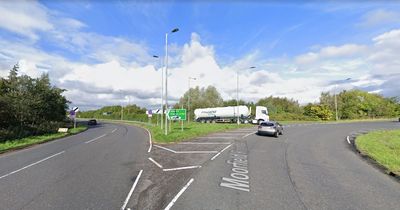 Major Ayrshire road closed in both directions after tanker flips on A71