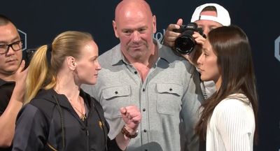 UFC 285 video: Valentina Shevchenko, Alexa Grasso show respect in pre-fight press conference staredown