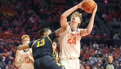 Illinois holds off Michigan in double overtime