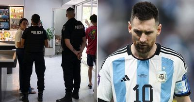 Dramatic footage shows gunmen attacking Lionel Messi's wife's family business