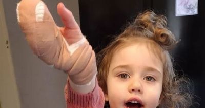 Part of toddler's finger chopped off in Matalan leaving three-year-old traumatised