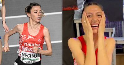 Turkish runner in tears at European Indoors after losing 50 family and friends in earthquake