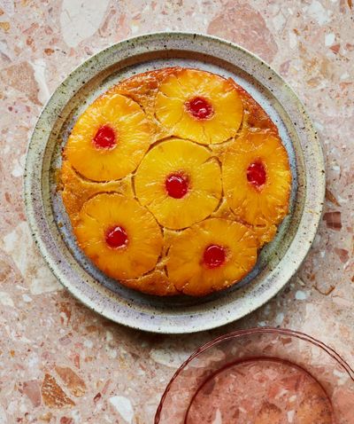Ravneet Gill’s recipe for pineapple, rum and lime upside-down cake